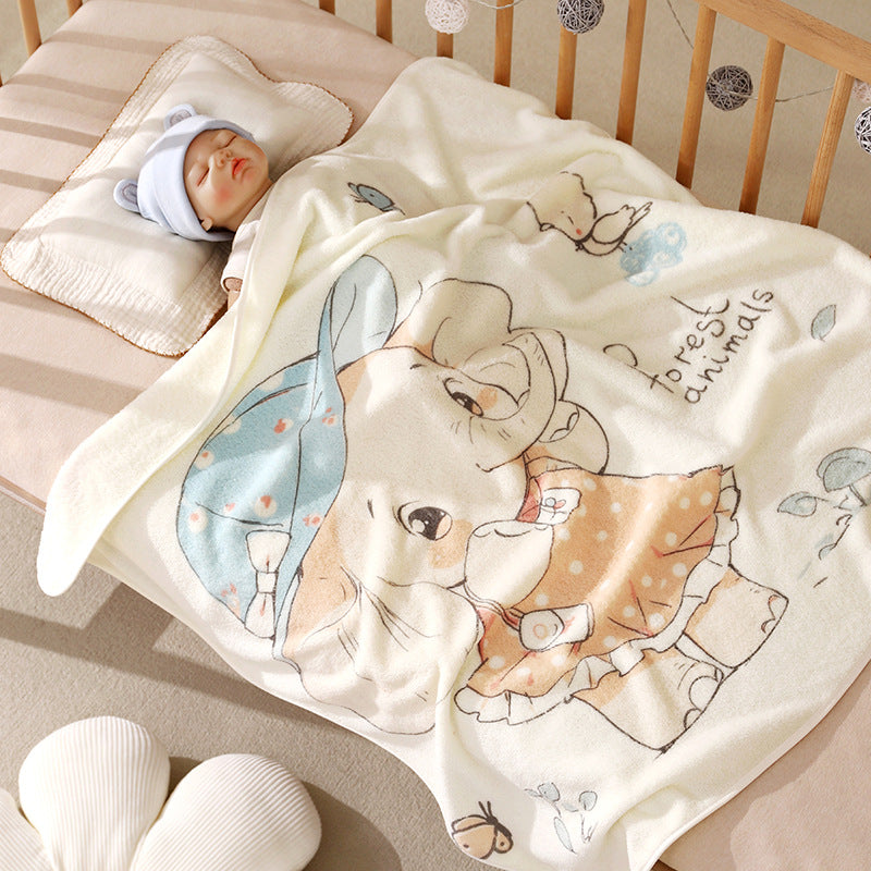 Babydecke aus Korallenfleece, 80×80 cm