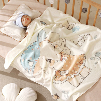 Babydecke aus Korallenfleece, 80×80 cm