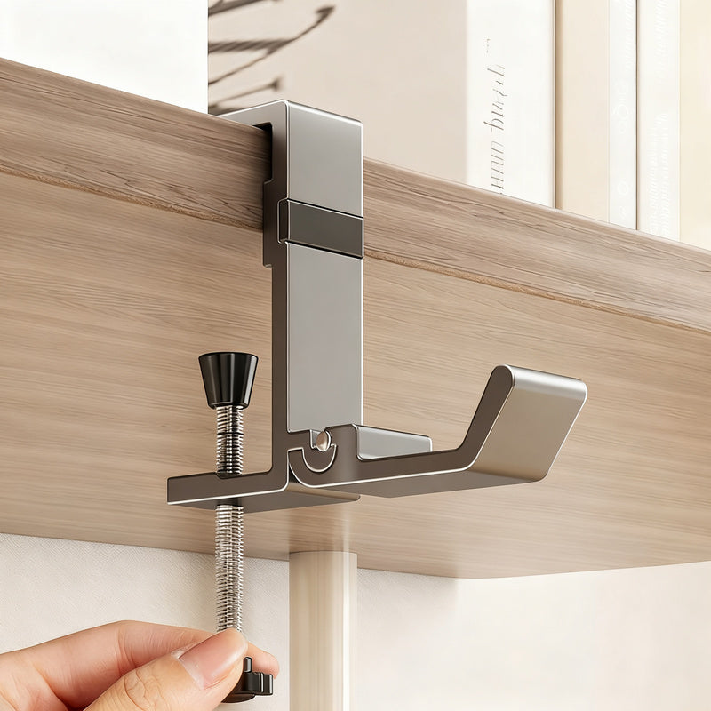 Verstellbarer Tisch-Rucksackhaken aus Aluminium
