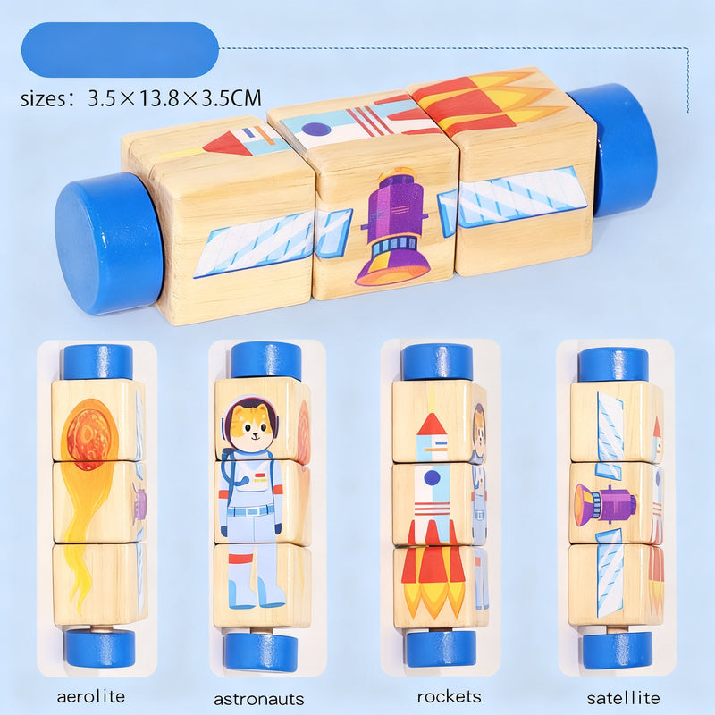 Holzpuzzle für Babys, 0–3 Jahre