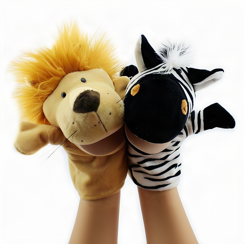 Plüsch-Handpuppe Löwe, 24 cm