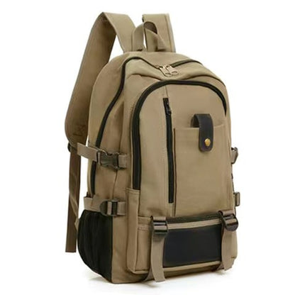 Rucksack Herren Canvas – 20–35 l, atmungsaktiv, verschleißfest, Vintage-Stil, für Schule, Arbeit & Reisen