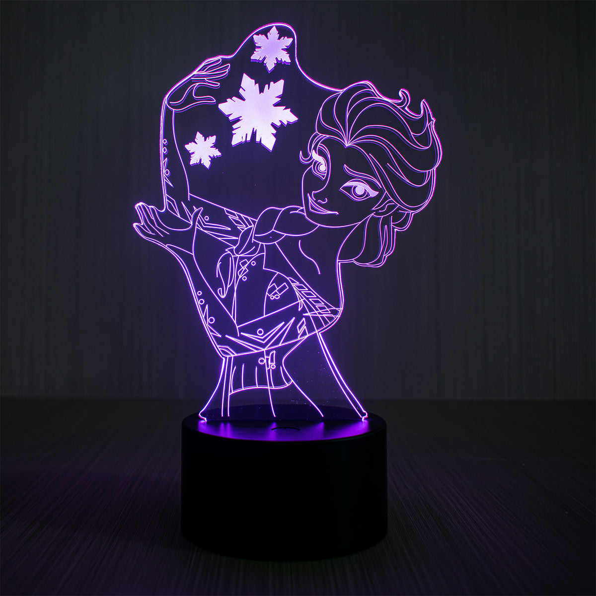 3D-Nachtlicht mit Acrylschirm, 7-Farben-LED