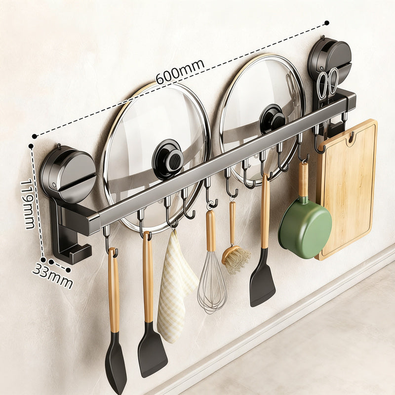 Küchen-Hängestange mit Haken für Utensilien