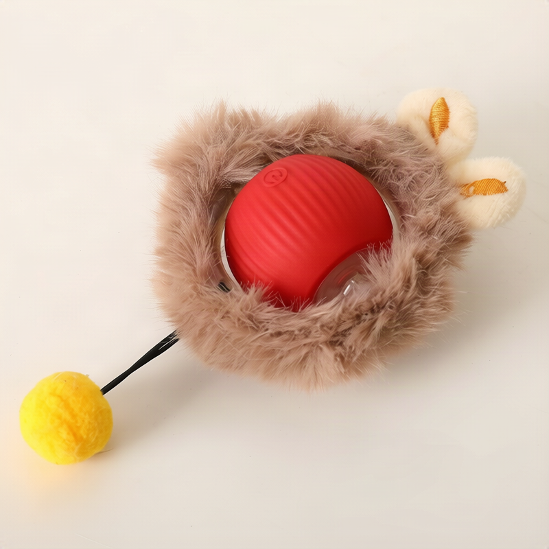 Interaktiver Spielball für Katzen aus Silikon