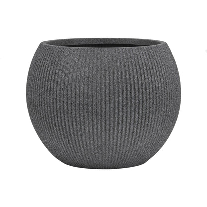 Keramikblumenvase, Landhausstil, Webstruktur
