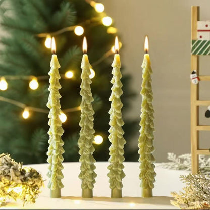 Weihnachtsbaum-Duftkerze, handgefertigt