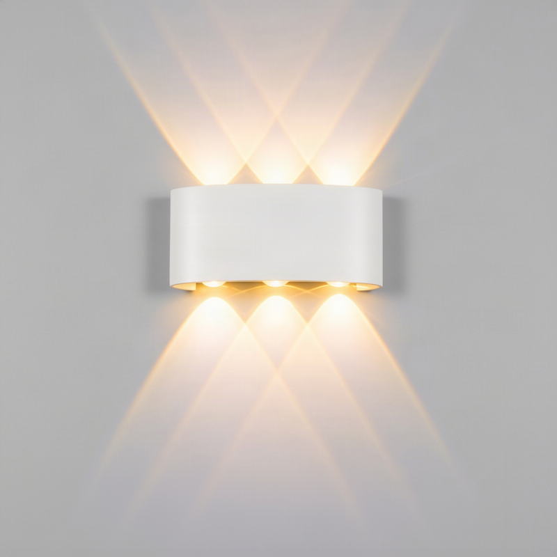 LED-Wandleuchte, Aluminium, wasserfest