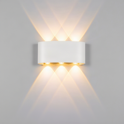 LED-Wandleuchte, Aluminium, wasserfest