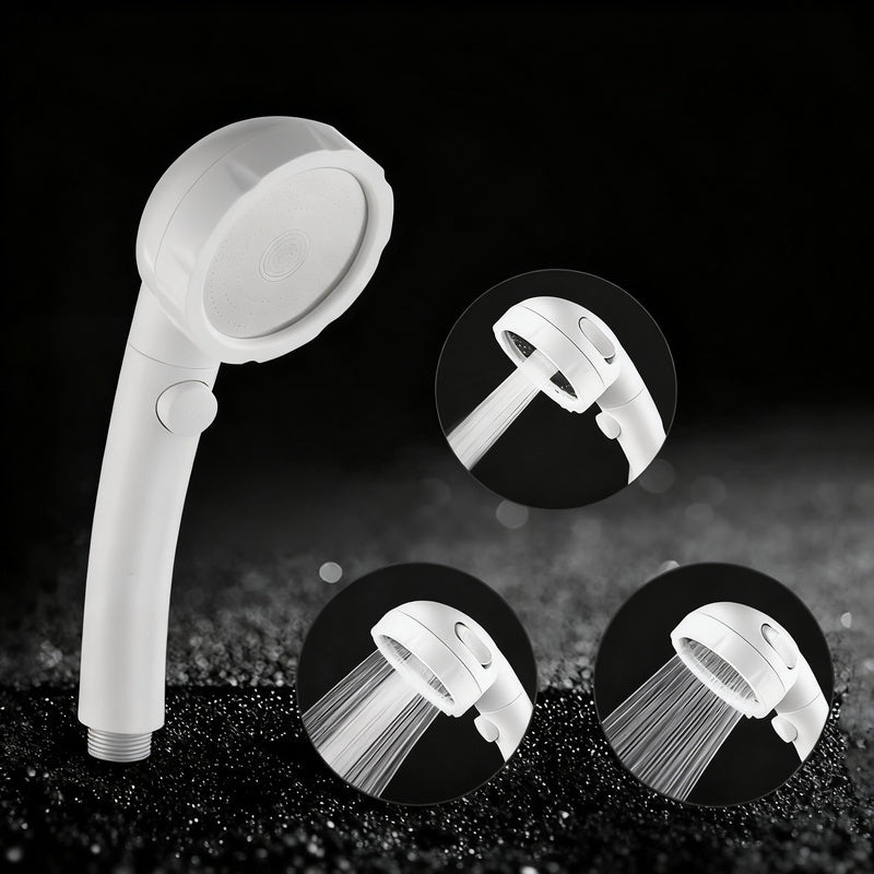 Handbrause mit 3 Strahlarten und Stopp-Funktion