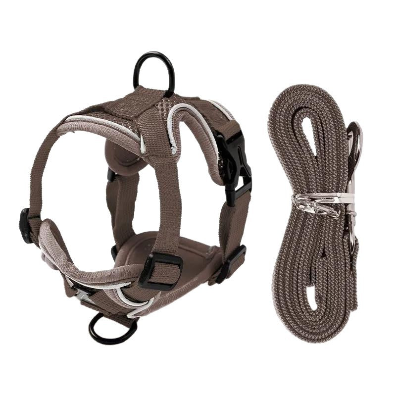 Hundegeschirr gepolstert mit Leine