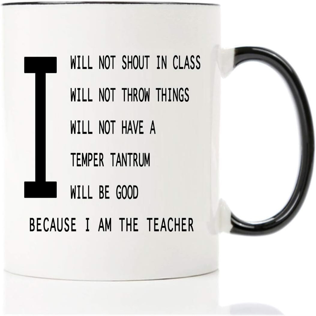 Keramik-Kaffeebecher mit Spruch, 301–400 ml