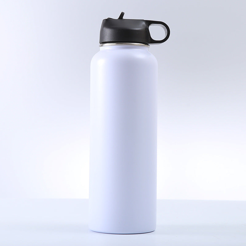 Isolierte Edelstahl-Trinkflasche mit Tragegriff
