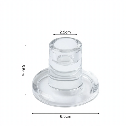 T-förmiger Glaskerzenständer, Natronkalkglas