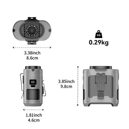 10000mAh Outdoor Tragbarer Taillenventilator - Orthorun | Brehn