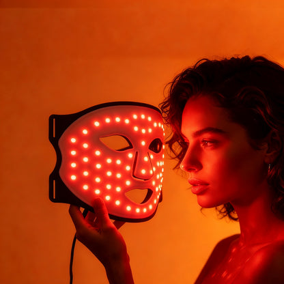 LED-Rotlicht-Gesichtsmaske