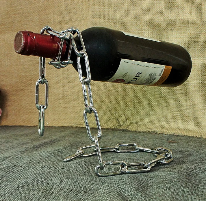 Elegante Kollektion schwimmender Weinflaschenhalter