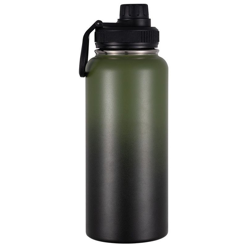Isolierte Edelstahl-Trinkflasche mit Tragegriff