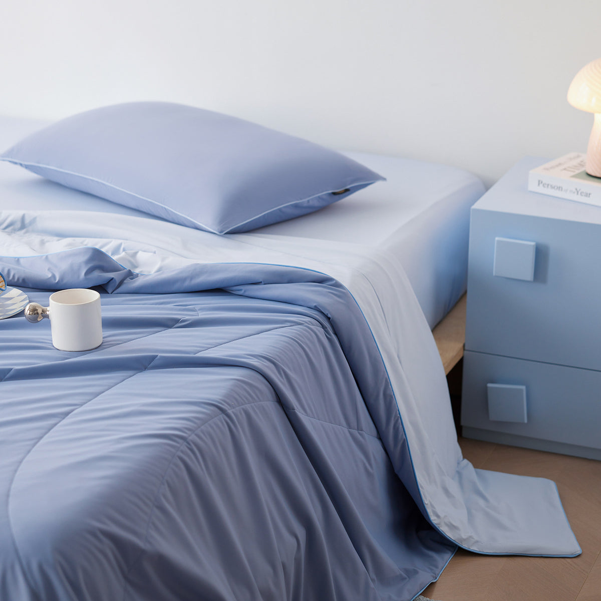 Leichte Sommerdecke mit Kühleffekt, waschbar