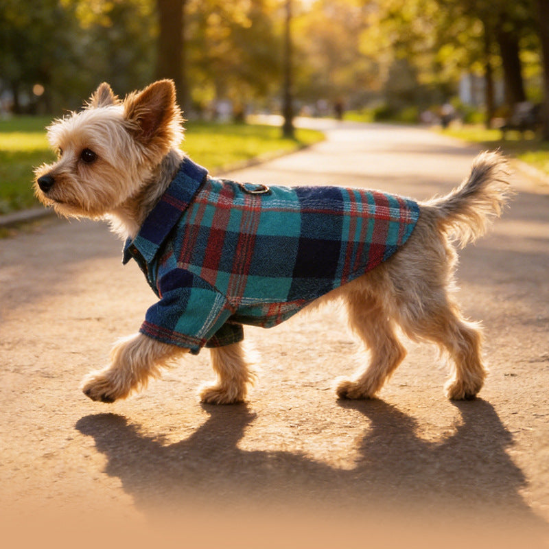 Hundemantel Dackel Brooklyn Waxed Tartan