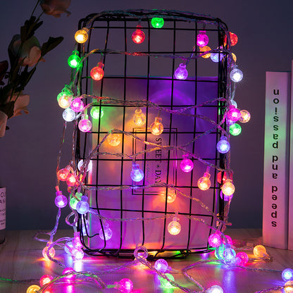 Solar-Lichterkette mit Sternen und Kugeln, 3,5 m
