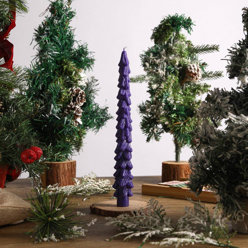 Weihnachtsbaum-Duftkerze, handgefertigt