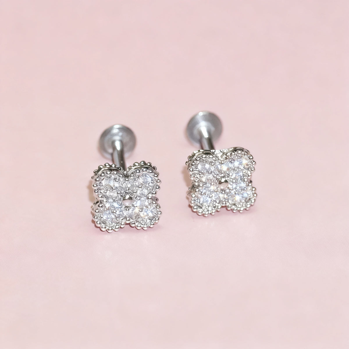 Lippenstecker Edelstahl mit Strass, verschiedene Größen
