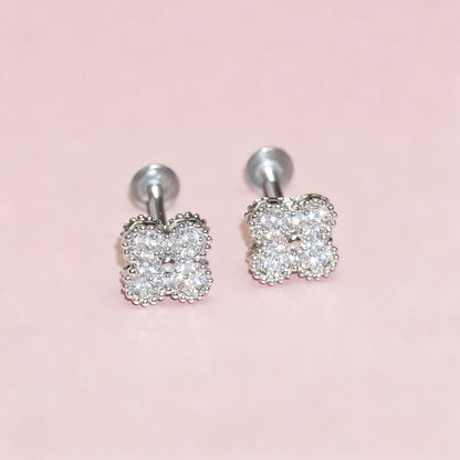 Lippenstecker Edelstahl mit Strass, verschiedene Größen