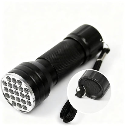 UV-Taschenlampe mit Aluminium-Gehäuse