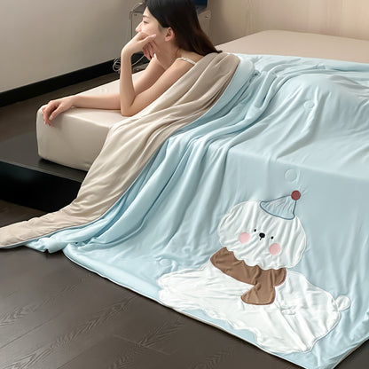 Sommerdecke mit Kühleffekt, Cartoon-Design, waschbar