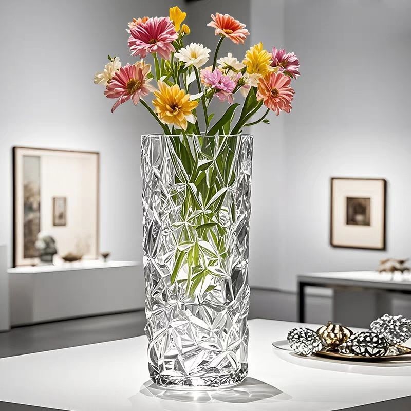 Glaszylinder-Blumenvase, 18,5–28,5 cm, modern