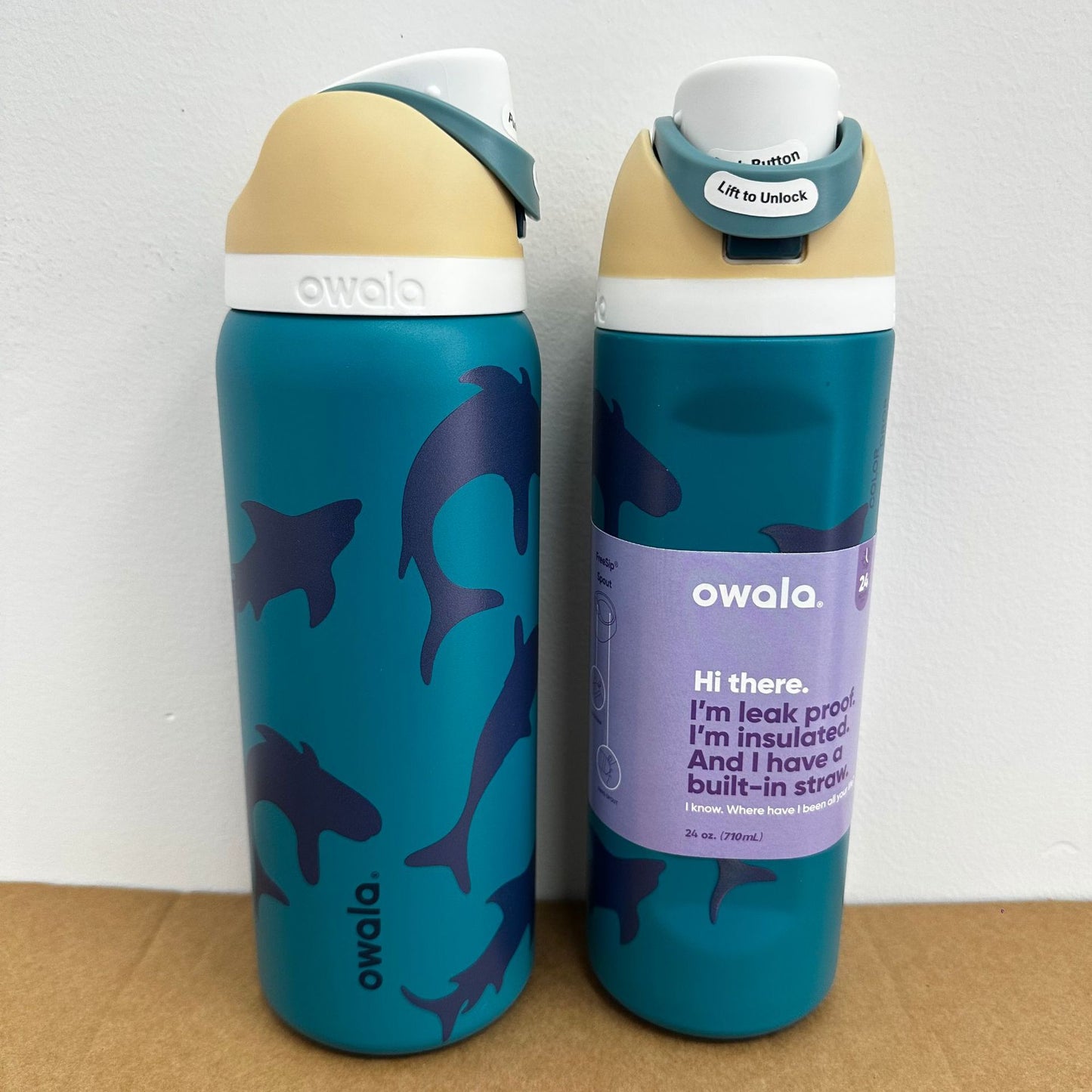 Edelstahl-Trinkflasche, 32 oz, mit Doppeldeckel