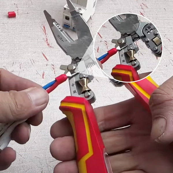 All-in-One Abisolierzange | Perfekt für das Wickeln und Spalten von Draht | Brehn