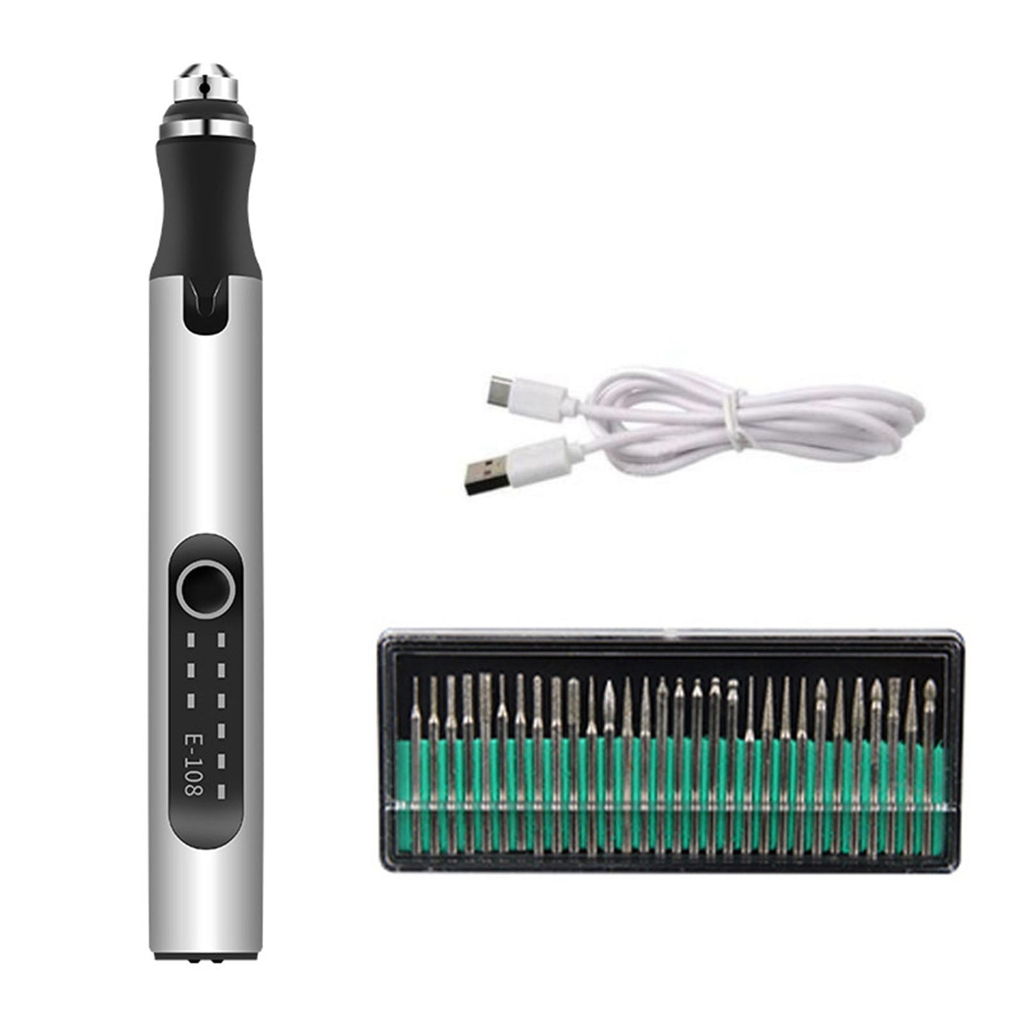 Gravurstift - geeignet für Anfänger - benutzerfreundlich und intuitiv - 200g. - Inklusive USB-C Schnellladungskabel - Wanduhr | Brehn
