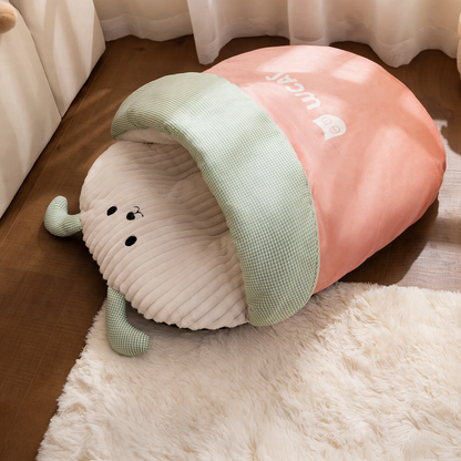 Katzenschlafsack mit Bärenmotiv, wärmend