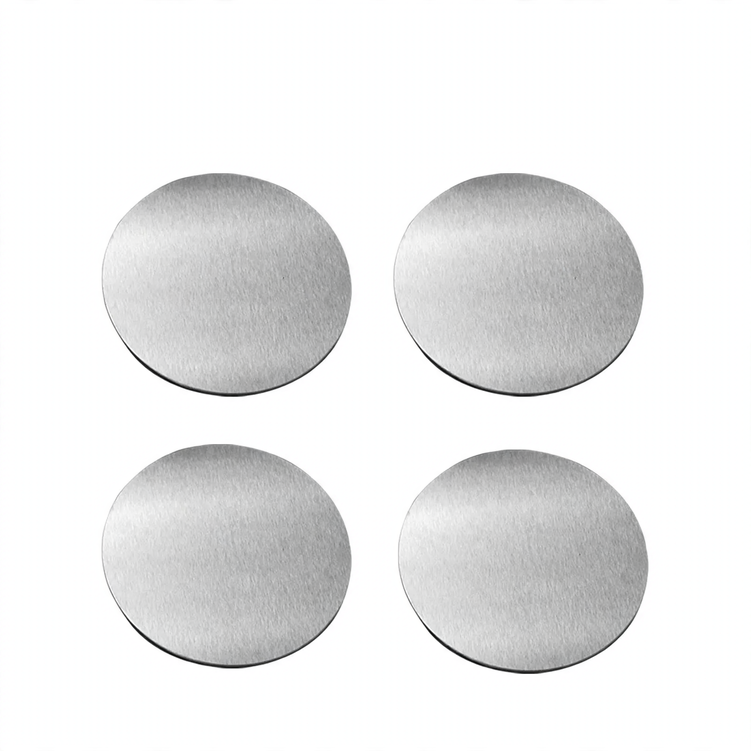 Edelstahl-Untersetzer-Set, 5-teilig, rund