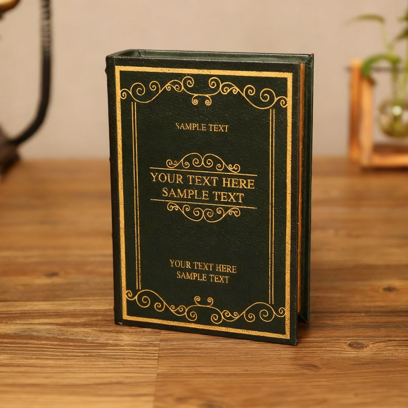 Dekoratives Buch-Tablett aus Holz, klassisches Design