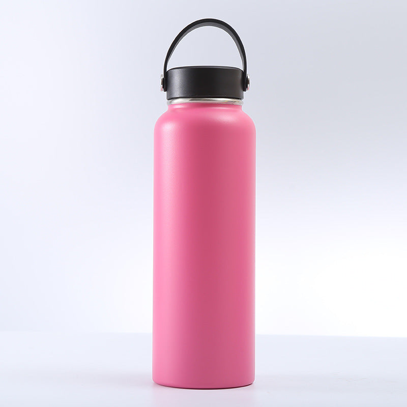 Isolierte Edelstahl-Trinkflasche mit Tragegriff