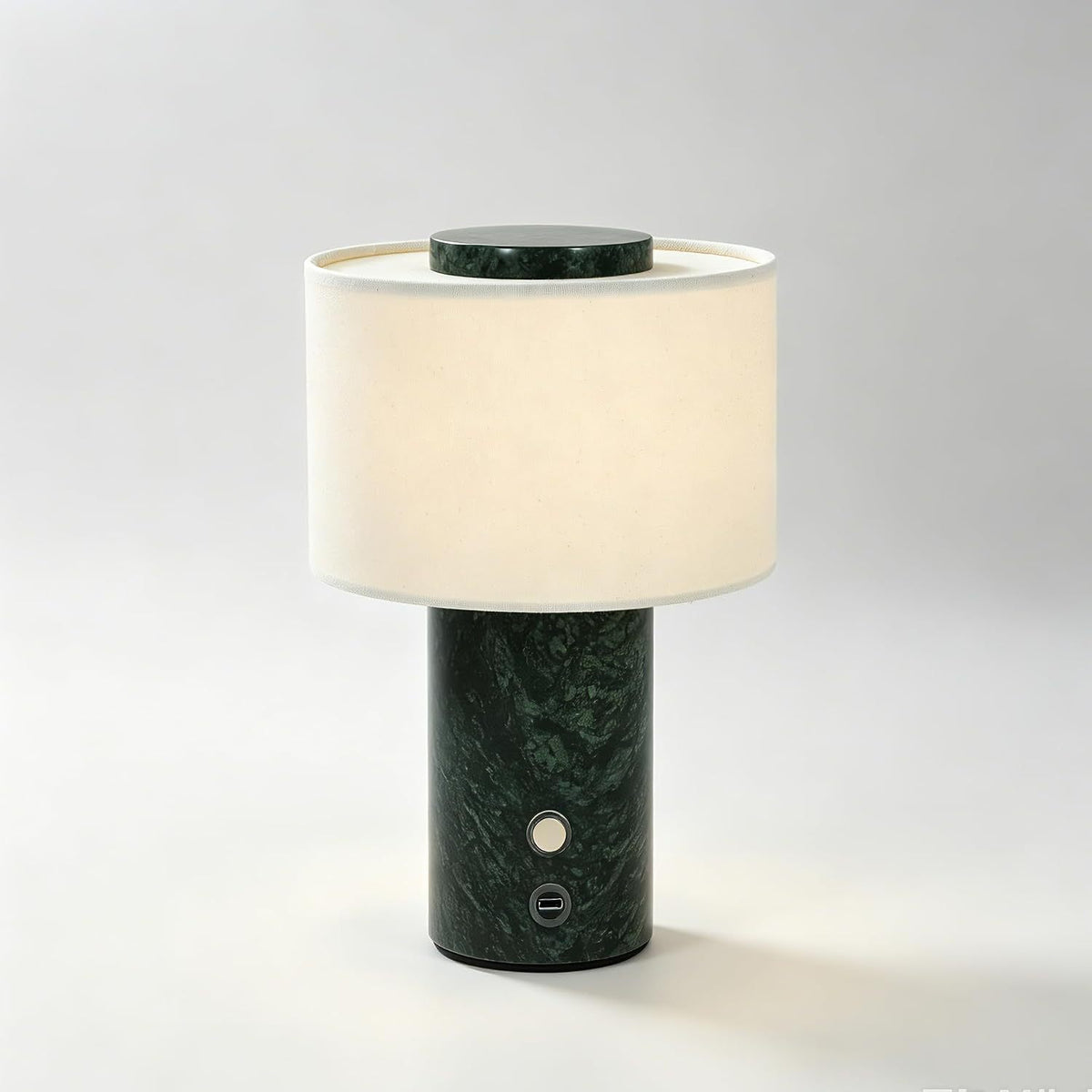 Marmor-Tischlampe mit Touchschalter