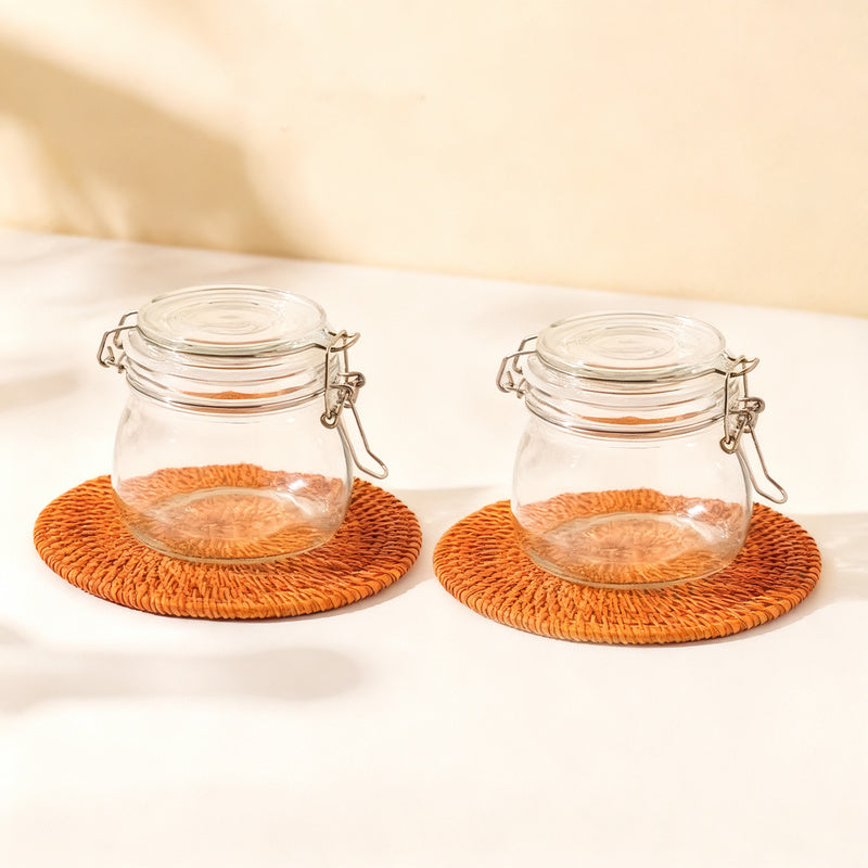 Glas-Vorratsglas mit Deckel, luftdicht