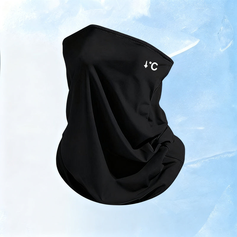 UV-Schutz-Gesichtsmaske mit Ohrschlaufen und Nackenschutz