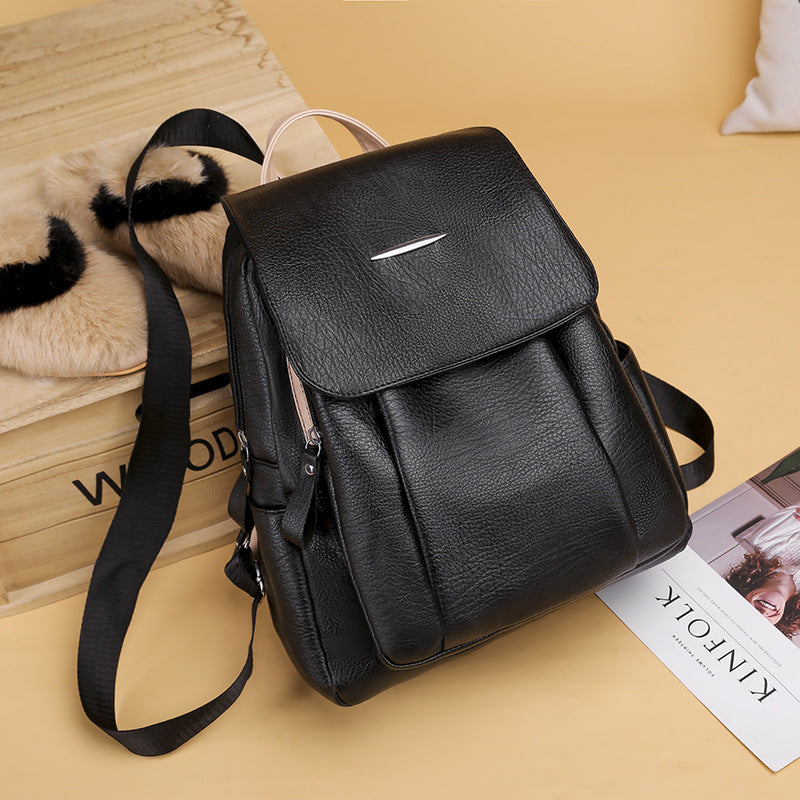 PU-Rucksack, Uni-Farbe, geschäftlich und casual