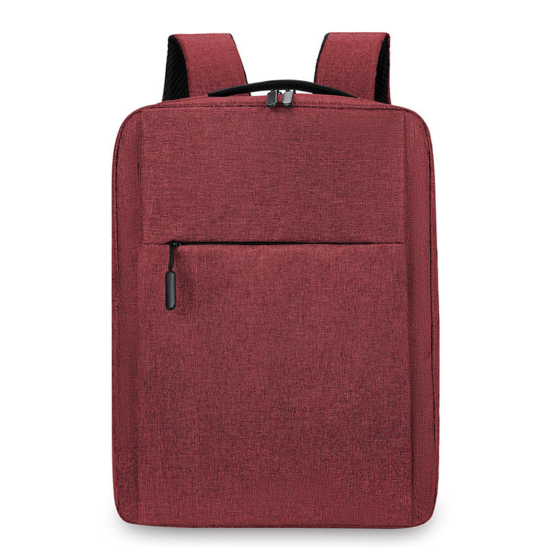 Erweiterbare Canvas-Rucksack mit USB, bis 20 L, 16 Zoll