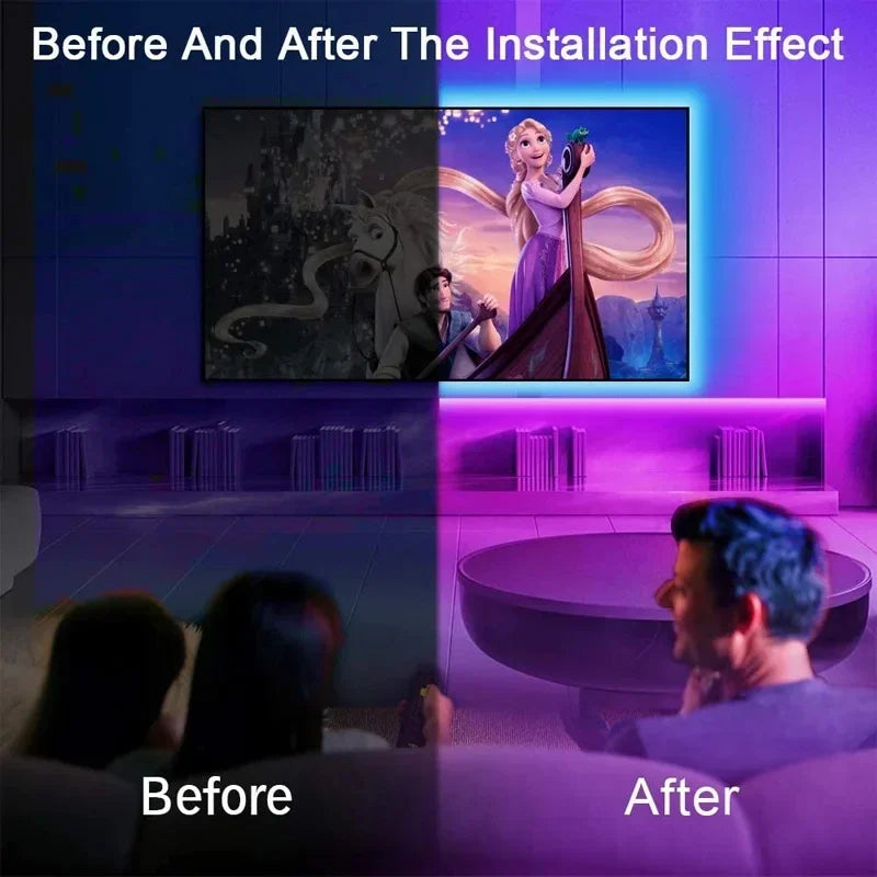 USB LED STRIPE MIT FARBWECHSEL - RGB LICHT FÜR RAUMDEKORATION & TV-HINTERGRUNDBELEUCHTUNG | Brehn