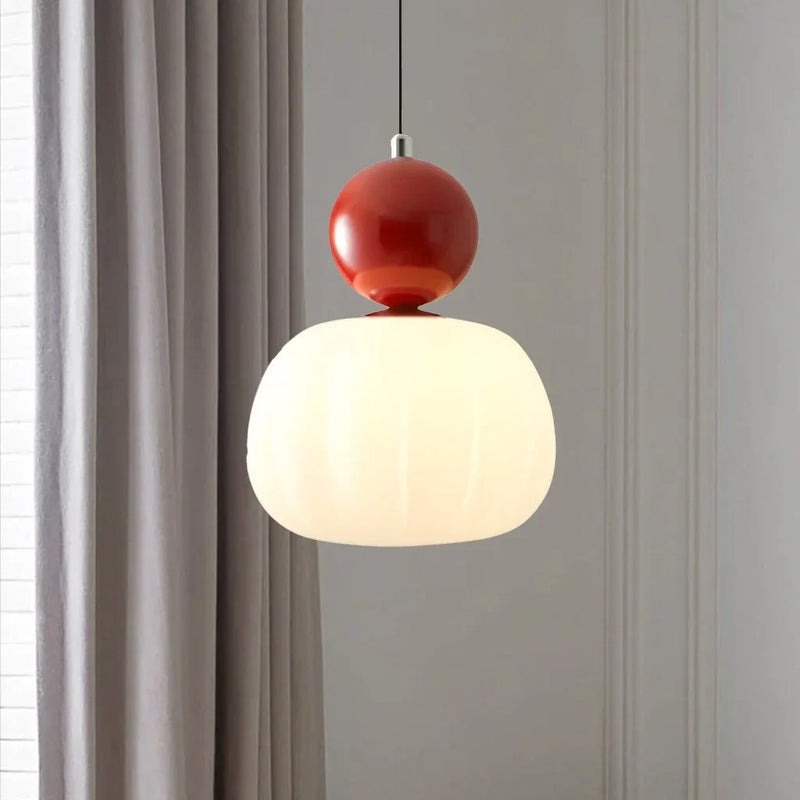 Brehn | Art Deco Pendelleuchte in Creme-Schattierung – Stil und Eleganz