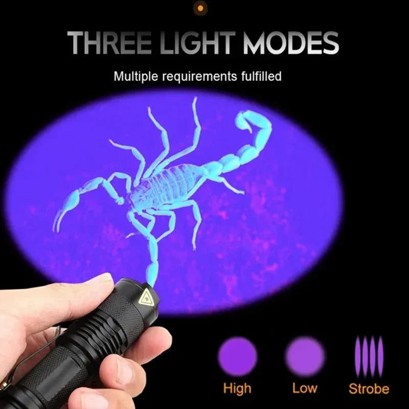 LED UV Flashlight - Ultraviolet Inspection Lamp for Pet Urine and Stain Detection