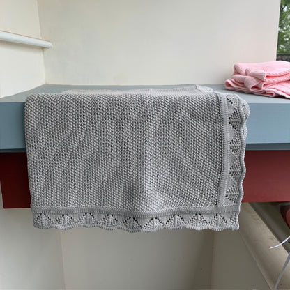 Strickdecke aus Baumwolle, 80×100 cm