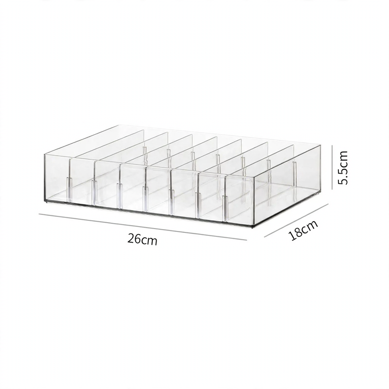 Transparente Kabelorganizer-Box aus Kunststoff