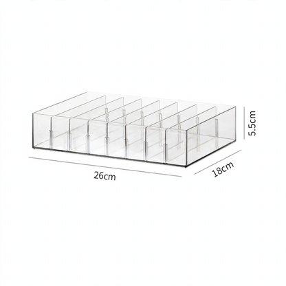 Transparente Kabelorganizer-Box aus Kunststoff