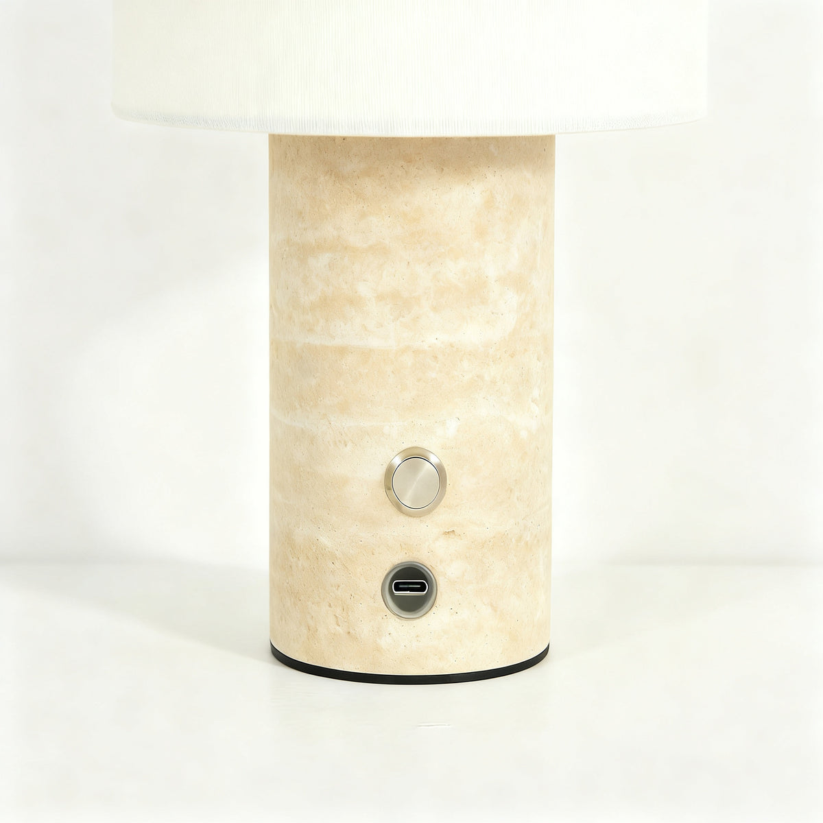 Marmor-Tischlampe mit Touchschalter